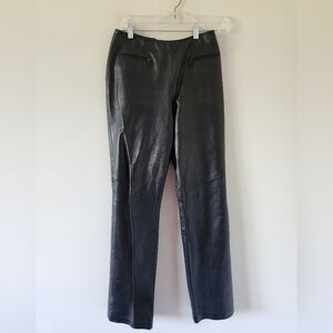 DANIER | Black Leather Pants sz 4